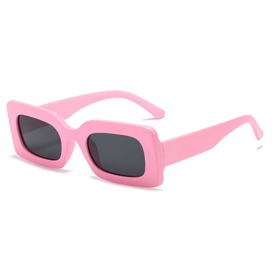 Baby Pink Rectangular Sunglasses