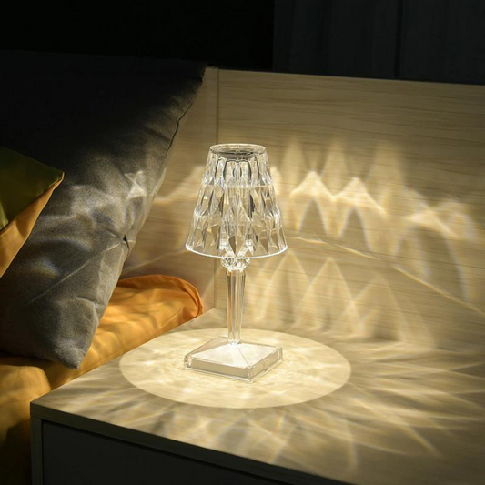 Crystal Table Lamp - Lamp Shade Style