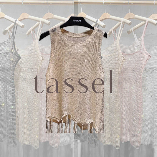 Bling Top with Tassels